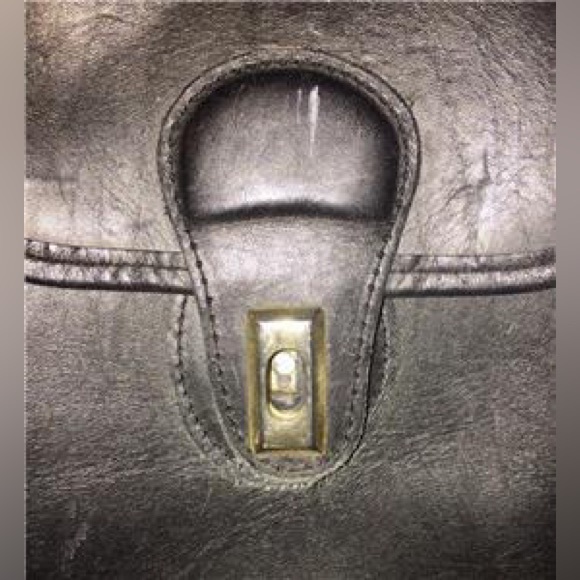 Coach Vintage Daypack Drawstring Black Glove Leather Backpack Bucket Hand Bag - Picture 7 of 7